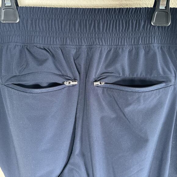 Athleta Brooklyn Ankle Pants Navy Blue Sz 4 Lightweight Stretch - Picture 8 of 13